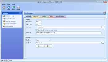 Quick 'n Easy Mail Server screenshot 2