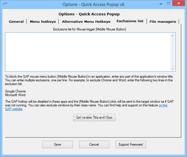 Quick Access Popup 11.6.2.3 download the new for windows