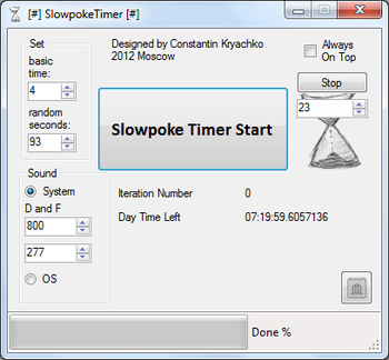 RandomTimer screenshot