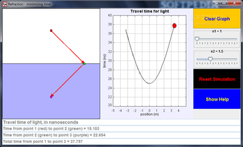 Refraction and the minimization of light travel time screenshot