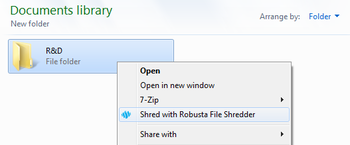Robusta File Shredder screenshot