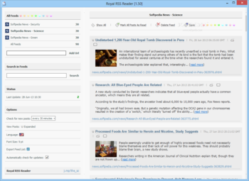 Royal RSS Reader screenshot