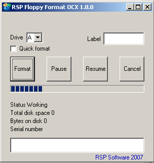 error in ioctl call formatting floppy disk