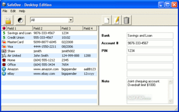 SafeDee Password Safe - Desktop Edition screenshot 3