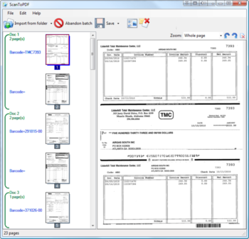 Scan To PDF Barcode Batch Bundle screenshot