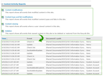 SharePoint Item Audit Log screenshot 4