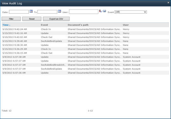 SharePoint Item Audit Log screenshot 5