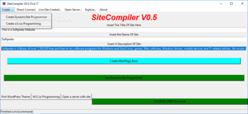 SiteCompiler screenshot 2