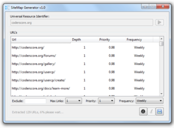 Sitemap Generator screenshot