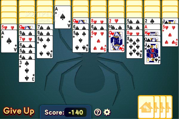 solitaire king spider 2 suits