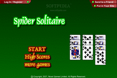 Spider Solitaire screenshot