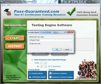 SSCP Practice Exam Testing Engine Software screenshot 2