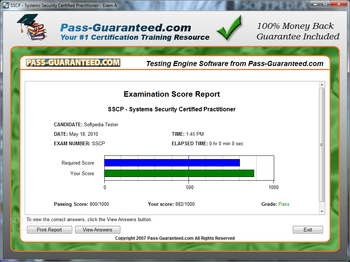 SSCP Practice Exam Testing Engine Software screenshot 5