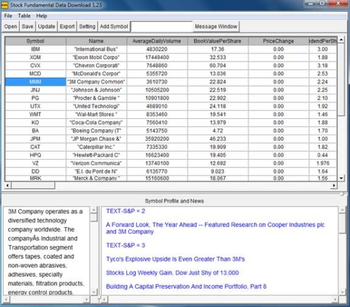 Stock Fundamental Data Download Lite screenshot
