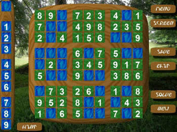 Sudoku screenshot