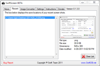SwiftScreen screenshot