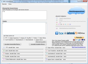 SWX-Onlinebackup screenshot
