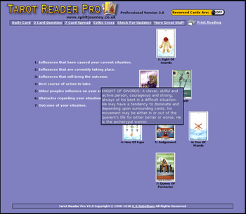 Tarot Reader Pro screenshot