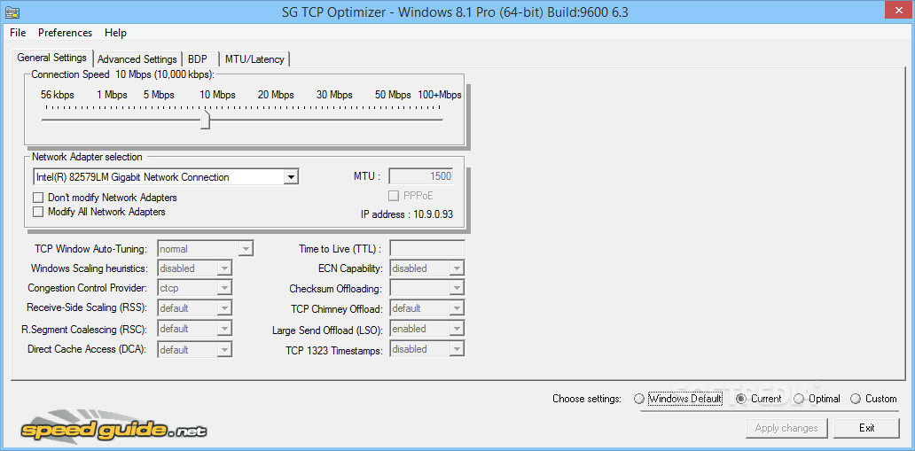 Tcp optimizer как пользоваться windows 10