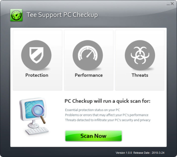 Tee Support PC Checkup screenshot