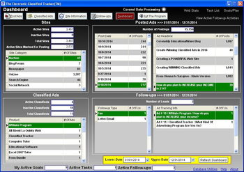 The Electronic Classified Tracker screenshot