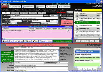 The Electronic Classified Tracker screenshot 2