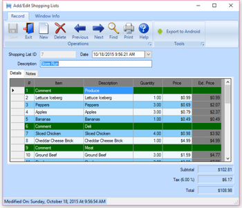 The Shopper Information System screenshot 3