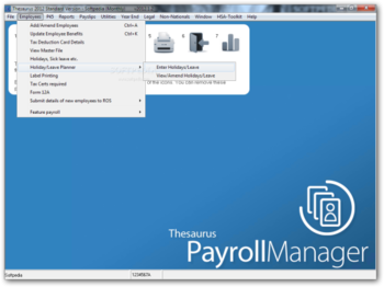 Thesaurus Payroll Manager screenshot 2