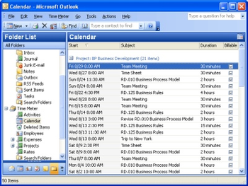 Time Meter for Microsoft Outlook screenshot