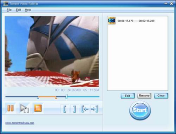Torrent 3GP Video Splitter screenshot