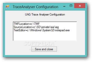 UAG Trace Analyser screenshot 3