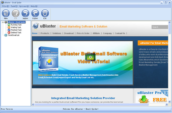 uBlaster-Email Spider Pro Version screenshot