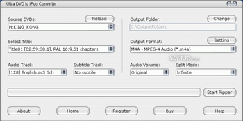 Ultra DVD to iPod Converter screenshot 3