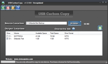 USB Carbon Copy screenshot