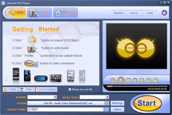 uSeesoft DVD Ripper screenshot