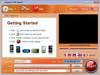 uSeesoft DVD Ripper screenshot 3