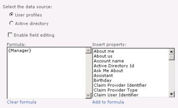 User Property Field screenshot 2