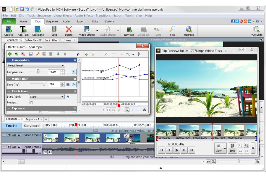 Videopad video editor free