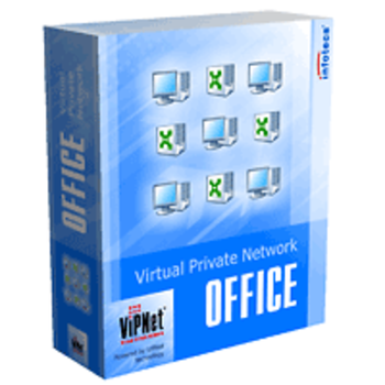 ViPNet OFFICE - 2 VPN clients, 1 VPN gateway, 1 open tunneled IP address screenshot