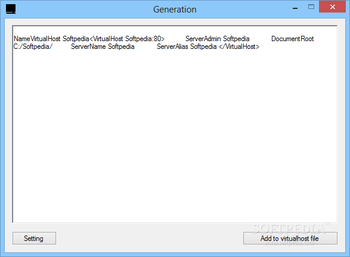 VirtualHost Generator screenshot 3