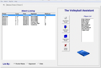 Volleyball Roster Assistant screenshot