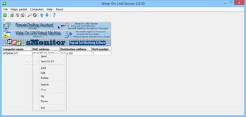 wake on lan magic packet sender