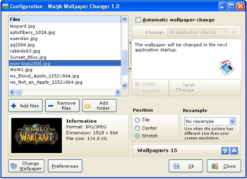 Walyk Wallpaper Changer screenshot