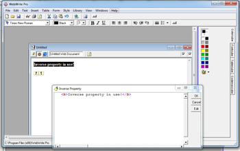WebWrite Pro HTML Editor screenshot