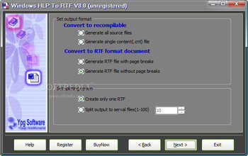 Windows HLP To RTF screenshot 2