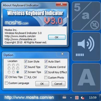 Wireless Keyboard Indicator screenshot