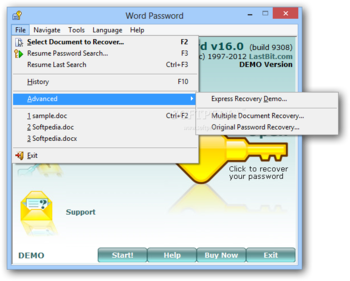 Word Password screenshot 2