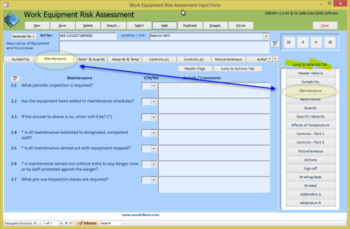 Work Equipment Risk Assessment Management screenshot 7