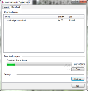 Wrzuta Media Downloader screenshot 2