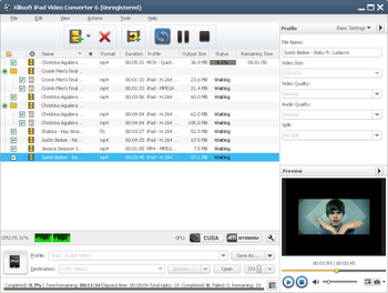 Xilisoft iPad Video Converter screenshot